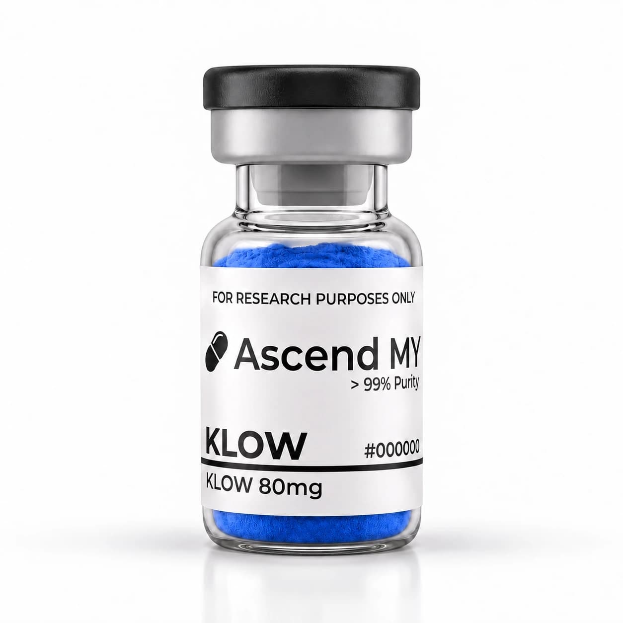 Klow (GHKCu + BPC157 +   TB500 + KPV) 80mg research peptide available in Malaysia